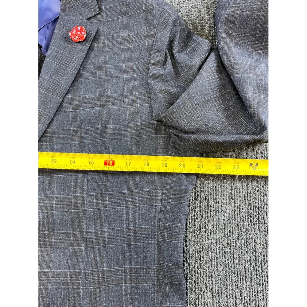 Paul Smith Loro Piana Wool Blazer Mens 40R Blue Glen Plaid Kensington Fit Italy